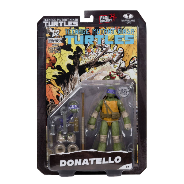 McFarlane TMNT Page Punchers Donatello Actionfigur mit Comic 13cm 2025
